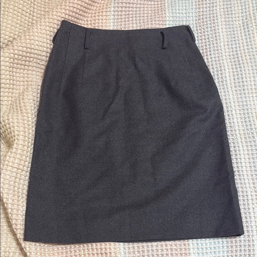 Yohji Yamamoto Gray Pencil Skirt for Work
